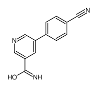 5-(4-cyanophenyl)pyridine-3-carboxamide结构式