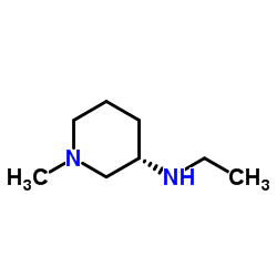 (3S)-N-Ethyl-1-methyl-3-piperidinamine Structure