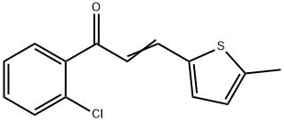 (2E)-1-(2-chlorophenyl)-3-(5-methylthiophen-2-yl)prop-2-en-1-one structure