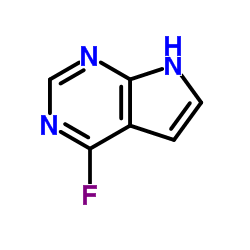 4-Fluoro-7H-pyrrolo[2,3-d]pyrimidine结构式