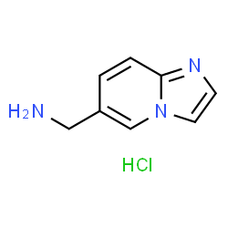 C-咪唑并[1,2-A]吡啶-6-YL-甲基胺盐酸结构式