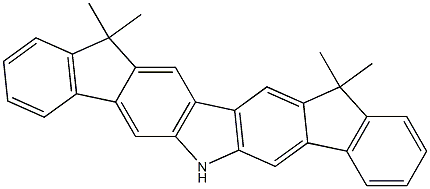 12,12,15,15-tetramethyl-12,15-dihydro-6H-diindeno[1,2-b:2',1'-h]carbazole Structure