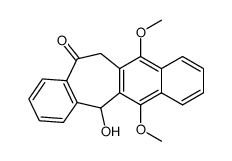 6,7-Benzo-3,4-(1,4-dimethoxy-2,3-naphtho)-5-hydroxy-1-oxosuberane Structure