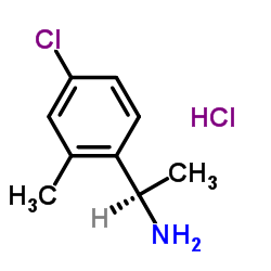 (R)-1-(4-氯-2-甲基苯基)乙胺盐酸盐结构式