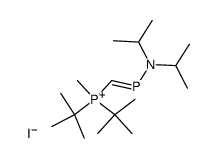 di-tert-butyl(methyl)(diisopropylamidophosphenomethyl)phosphonium iodide结构式