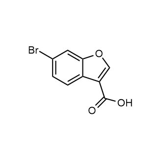 6-溴苯并呋喃-3-羧酸结构式