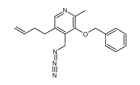 4-azidomethyl-3-benzyloxy-5-(3-butenyl)-2-methylpyridine Structure