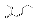 methyl 2-methylhex-2-enoate Structure