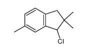 1-CHLORO-2,3-DIHYDRO-2,2,6-TRIMETHYL-1H-INDENE结构式