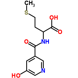 2-[(5-HYDROXY-PYRIDINE-3-CARBONYL)-AMINO]-4-METHYLSULFANYL-BUTYRIC ACID结构式