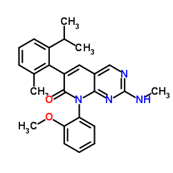 6-(2-Isopropyl-6-methylphenyl)-8-(2-methoxyphenyl)-2-(methylamino)pyrido[2,3-d]pyrimidin-7(8H)-one Structure