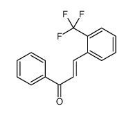 1-phenyl-3-[2-(trifluoromethyl)phenyl]prop-2-en-1-one结构式