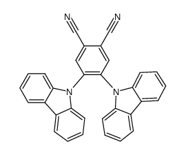 4,5-二(9-咔唑基)-邻苯二腈结构式