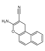 3-amino-1H-benzo[f]chromene-2-carbonitrile结构式