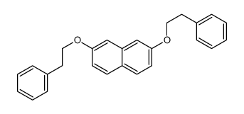 2,7-bis(2-phenylethoxy)naphthalene Structure