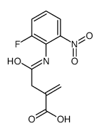 4-(2-fluoro-6-nitroanilino)-2-methylidene-4-oxobutanoic acid Structure