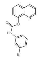 Carbanilic acid,m-bromo-, 8-quinolyl ester (8CI)结构式