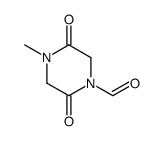 1-Piperazinecarboxaldehyde, 4-methyl-2,5-dioxo- (9CI) structure