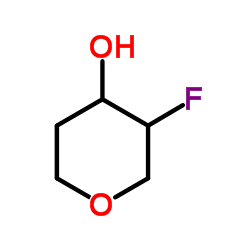 3-fluorooxan-4-ol structure