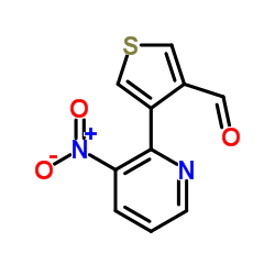 4-(3-Nitro-2-pyridinyl)-3-thiophenecarbaldehyde Structure