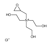 tris(2-hydroxyethyl)-(oxiran-2-ylmethyl)azanium,chloride Structure