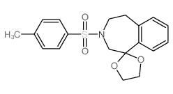 3'-(4-methylphenyl)sulfonylspiro[1,3-dioxolane-2,5'-2,4-dihydro-1H-3-benzazepine] Structure