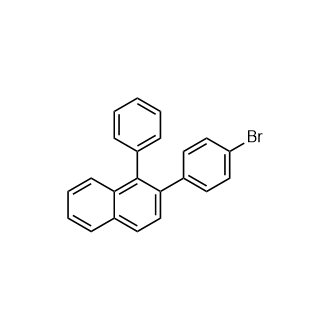 2-(4-Bromophenyl)-1-phenylnaphthalene Structure