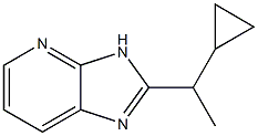 2-(1-Cyclopropyl-ethyl)-3H-imidazo[4,5-b]pyridine Structure