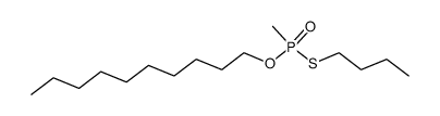 Methyl-phosphonothioic acid S-butyl ester O-decyl ester Structure