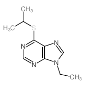 9H-Purine,9-ethyl-6-[(1-methylethyl)thio]-结构式