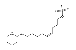 1-mesyloxy-9-(tetrahydropyranyl-2-oxy)-non-4(Z)-ene Structure