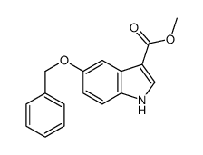 5-BENZYLOXY-1H-INDOLE-3-CARBOXYLIC ACID METHYL ESTER Structure