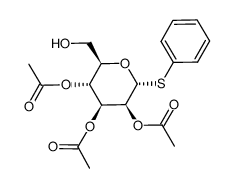 phenyl 2,3,4-tri-O-acetyl-1-thio-α-D-mannopyranoside结构式