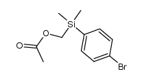 ((4-bromophenyl)dimethylsilyl)methyl acetate结构式