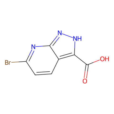 6-Bromo-1H-pyrazolo[3,4-b]pyridine-3-carboxylic acid结构式