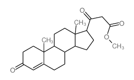 Pregn-4-ene-21-carboxylicacid, 3,20-dioxo-, methyl ester (8CI)结构式