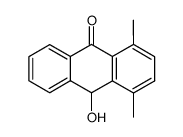 10-hydroxy-1,4-dimethylanthracen-9(10H)-one Structure