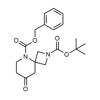 5-苄基2-(叔丁基)8-氧代-2,5-二氮杂螺[3.5]壬烷-2,5-二羧酸酯结构式