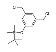 [3,5-bis(chloromethyl)phenoxy]-tert-butyl-dimethylsilane Structure