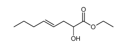 2-Hydroxy-oct-4-en-1-saeure-ethylester结构式