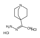 Quinuclidine-4-carbohydrazide dihydrochloride结构式