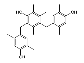 2,4-bis[(4-hydroxy-2,5-dimethylphenyl)methyl]-3,5,6-trimethylphenol结构式