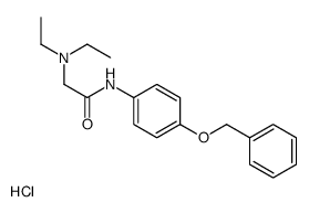 diethyl-[2-oxo-2-(4-phenylmethoxyanilino)ethyl]azanium,chloride Structure
