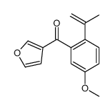 furan-3-yl-(5-methoxy-2-prop-1-en-2-ylphenyl)methanone Structure