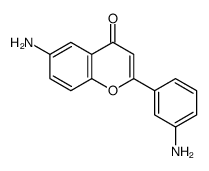 4H-1-Benzopyran-4-one,6-amino-2-(3-aminophenyl)-(9CI)结构式