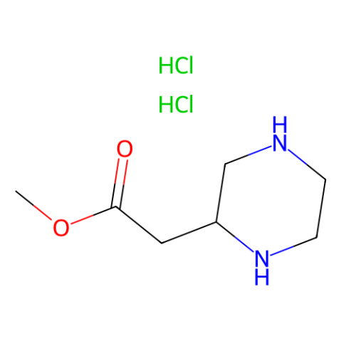 methyl 2-[(2S)-piperazin-2-yl]acetate;dihydrochloride结构式