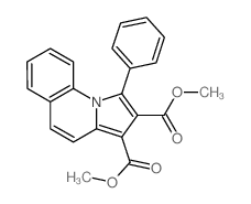 Pyrrolo[1,2-a]quinoline-2,3-dicarboxylic acid, 1-phenyl-, dimethyl ester结构式