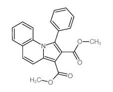 Pyrrolo[1,2-a]quinoline-2,3-dicarboxylic acid, 1-phenyl-, dimethyl ester structure