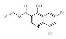 6-溴-8-氯-4-羟基-喹啉-3-羧酸乙酯图片