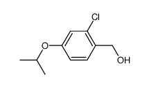 (2-chloro-4-isopropoxyphenyl)methanol structure